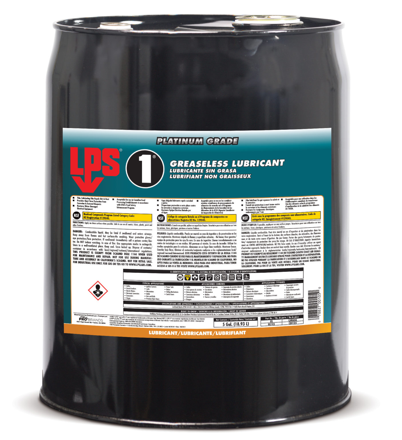 LPS 1 Greaseless Lubricant ITW Chemin